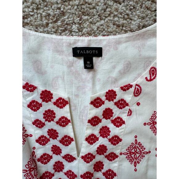 TALBOTS Paisley Sundress  SIZE 16, Nantucket Sleeveless Bandana Paisley - Picture 3 of 11